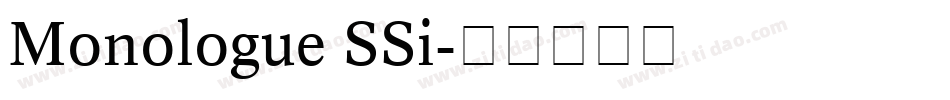 Monologue SSi字体转换